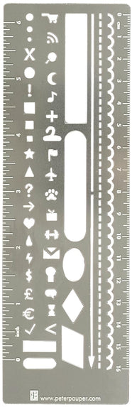 METAL STENCIL BOOKMARK