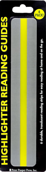 HIGHLIGHTER READING GUIDES (SET OF 6)