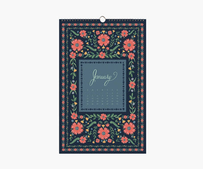 2026 Flora Wall Calendar