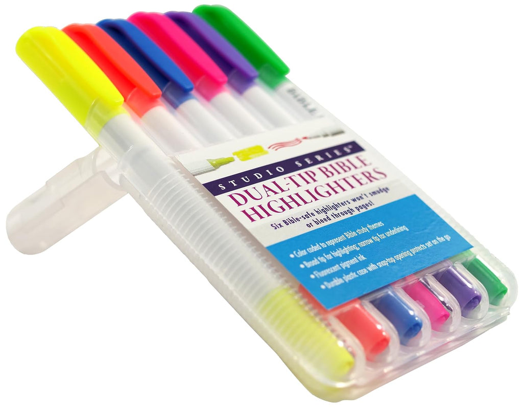 DUAL-TIP BIBLE HIGHLIGHTERS (SET OF 6)