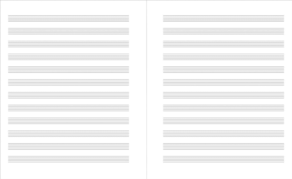 MUSIC MANUSCRIPT NOTEBOOK (REGULAR STAFF)