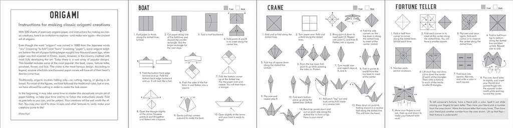 ORIGAMI PAPER WASHI PATTERN (500 SHEETS)
