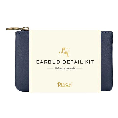 Earbud Detail Kit | Vegan Leather, Unique Tech Gifts in Navy Vegan Leather