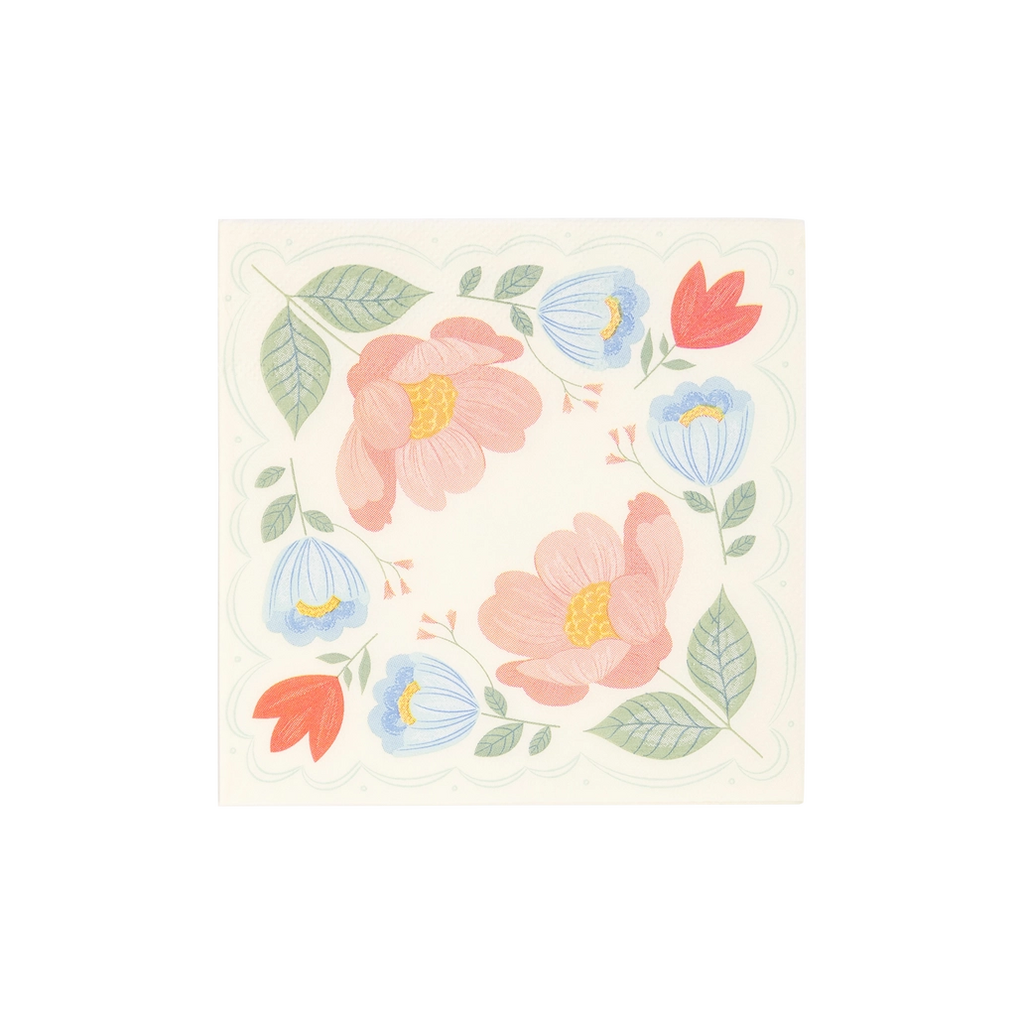 Floral Corner Napkins