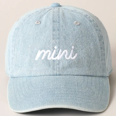 Mini Embroidery Cap - Dark Denim