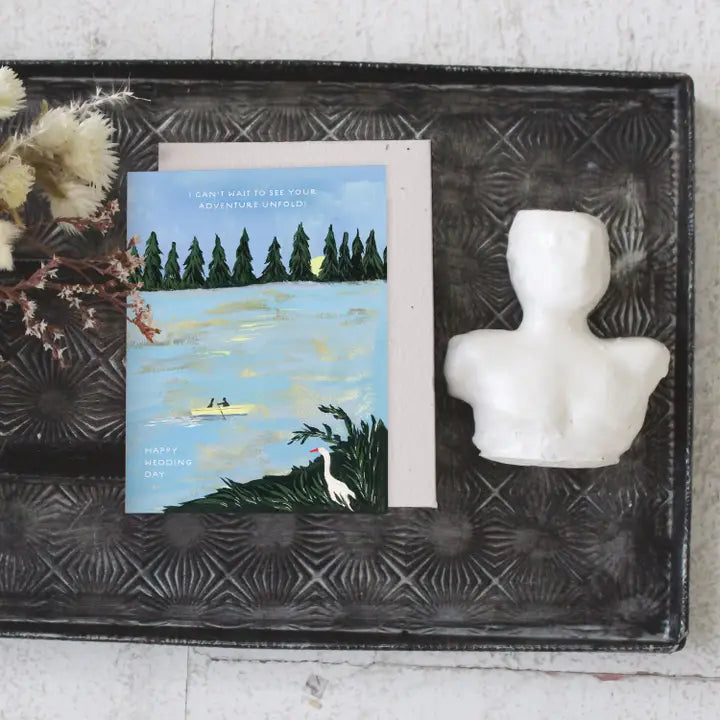 The Adventure of Us - Plantable Wedding Card