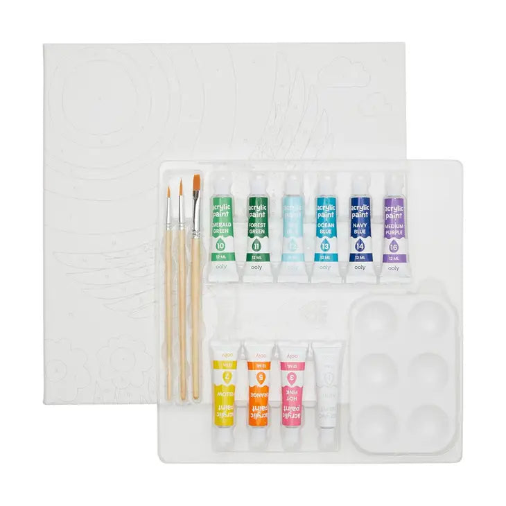 COLORIFIC CANVAS PAINT BY NUMBER KIT: BRILLIANT BIRD
