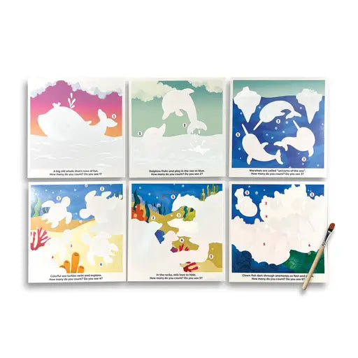 WATER AMAZE WATER REVEAL BOARDS - UNDER THE SEA (13 PC SET)