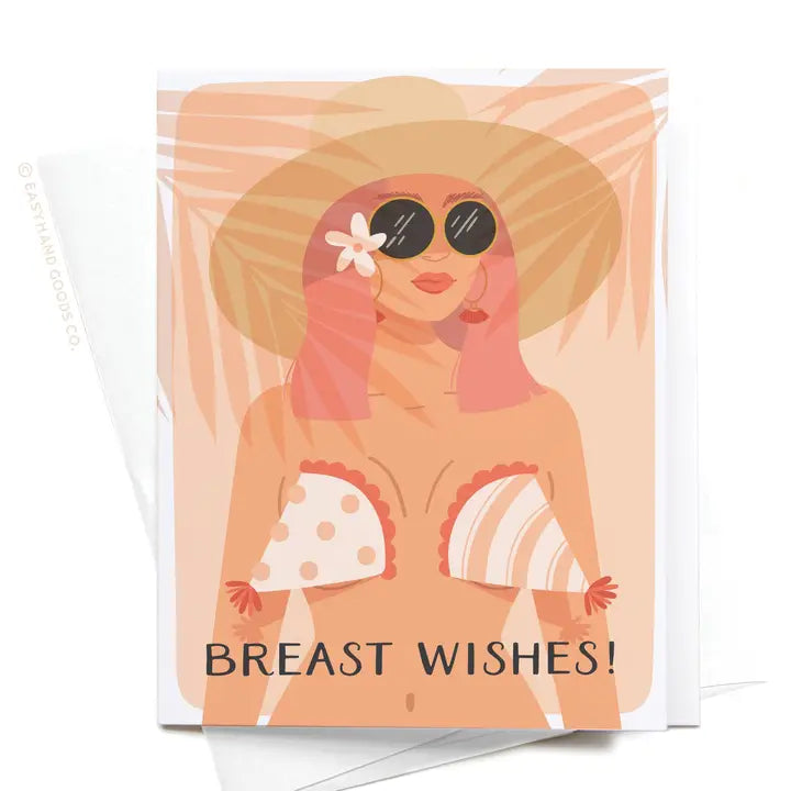 Breast Wishes Greeting Card