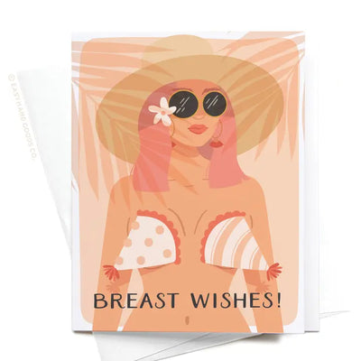 Breast Wishes Greeting Card