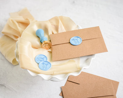 Wax Seal Stamp and Wax Stick Set - Ribbon Bow