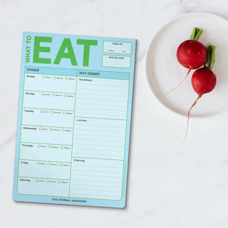 WHAT TO EAT PAD W/ MAGNET (PASTEL)