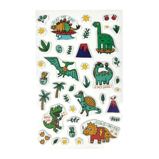 STICKIVILLE STANDARD - DINO-MITE! (PUFFY)