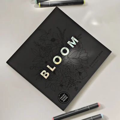 BLOOM: ADULT COLORING BOOK WITH BONUS VELVET PAGES