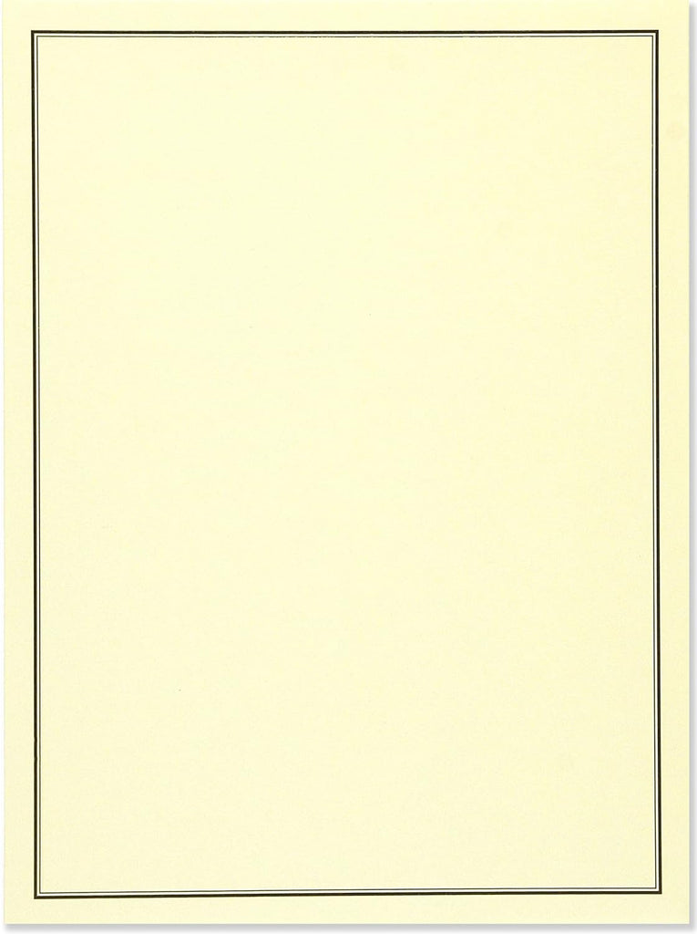 BLACK & CREAM STATIONERY SET