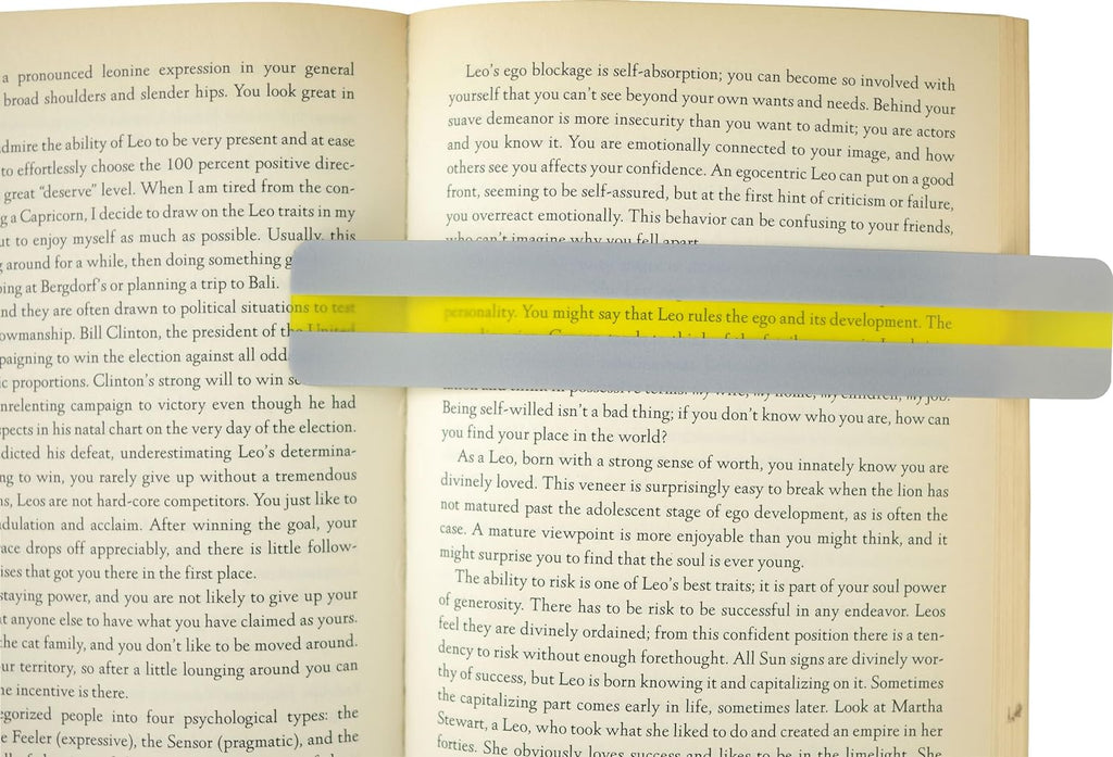 HIGHLIGHTER READING GUIDES (SET OF 6)