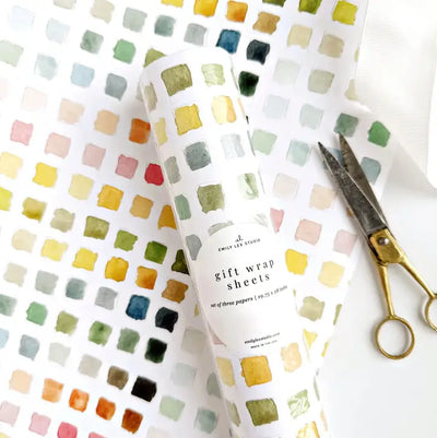 Paint Swatch Gift Wrapping Paper