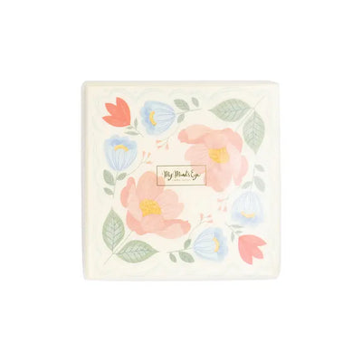 FLORAL CORNER NAPKINS