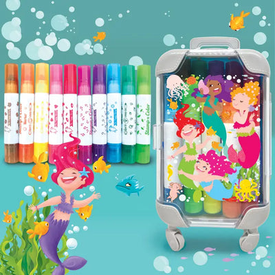 COLOR POP: STAMP N COLOR MARKERS - MAGICAL MERMAIDS