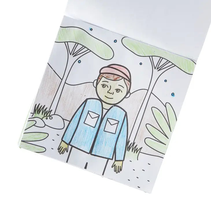 CARRY ALONG CRAYON & COLORING BOOK KIT-ON SAFARI (SET OF 10)