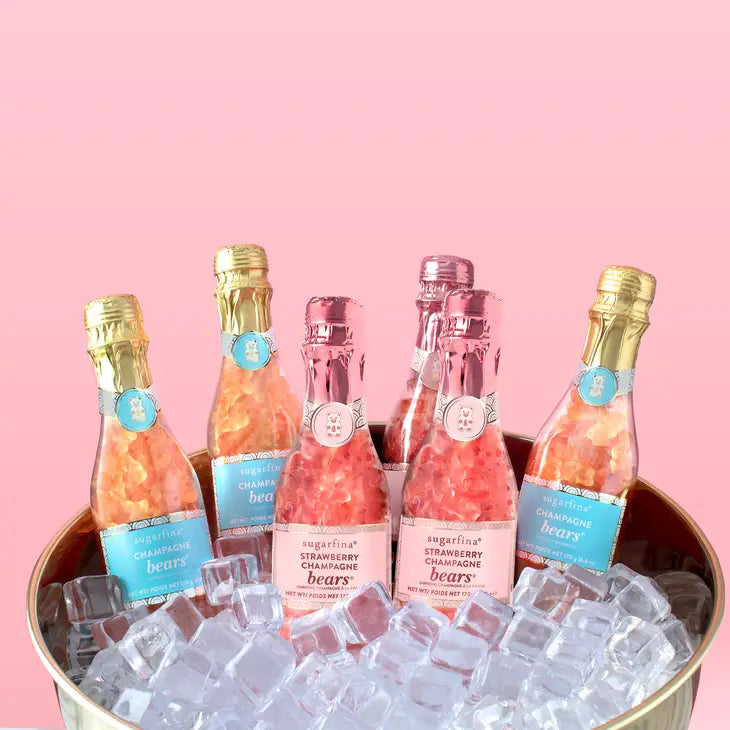 STRAWBERRY CHAMPAGNE BEARS CELEBRATION BOTTLE