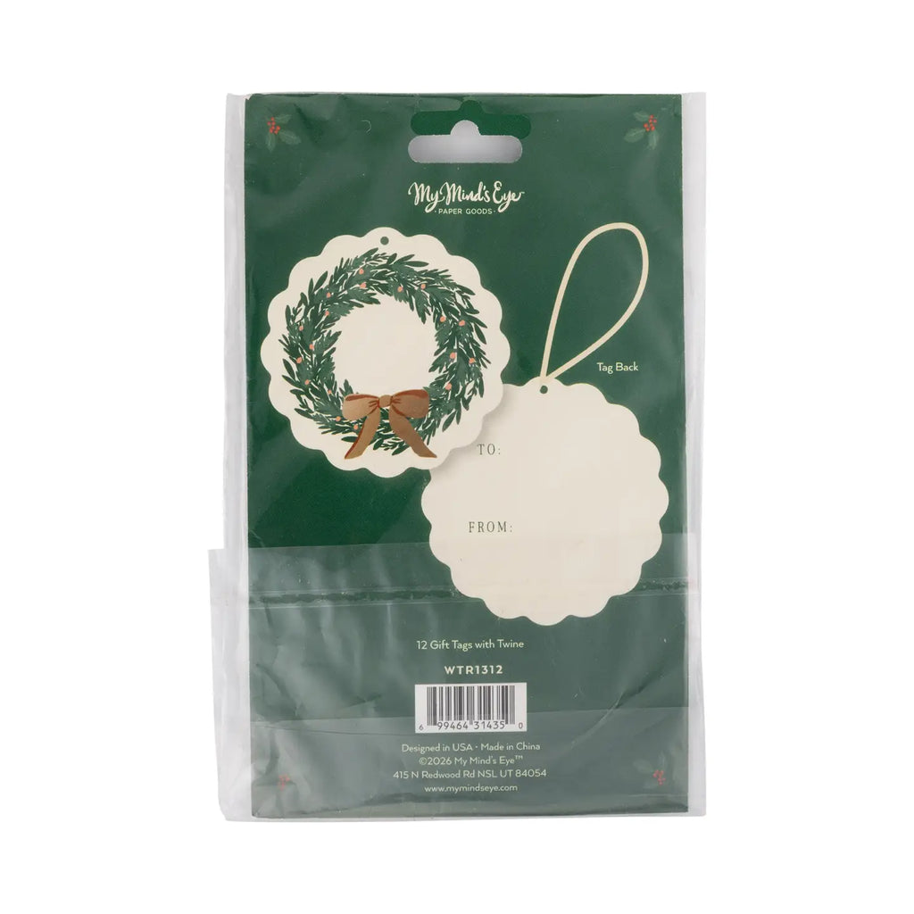 Christmas Wreath Gift Tags