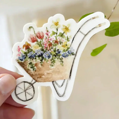 Wheelbarrow Sticker