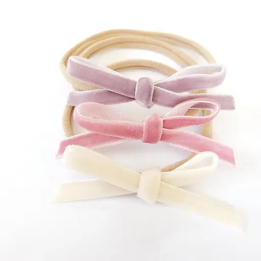 LAVENDER, ROSE AND CREAM VELVET ITTY BITTY SET