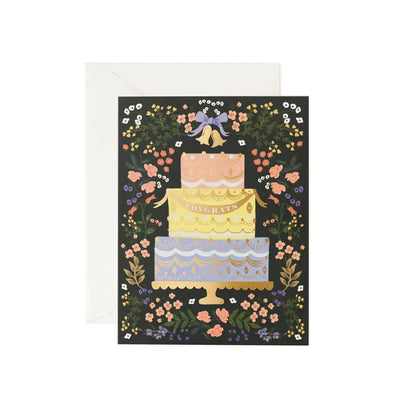 WOODLAND WEDDING CAKE CARD