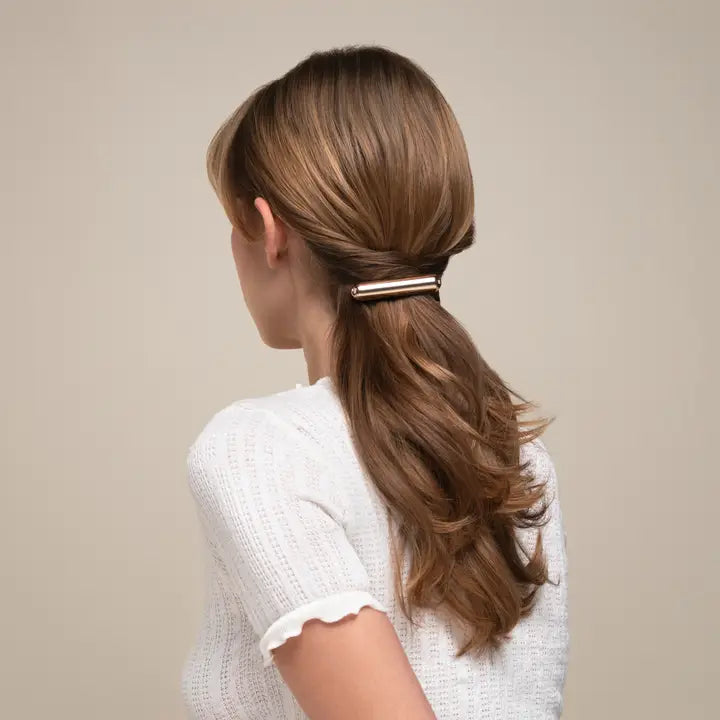 Mini Metal French Hair Pin & Clips 3pc Set - Gold