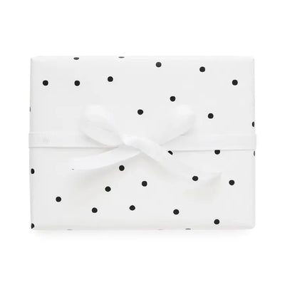 BLACK SCATTER DOT GIFT WRAP ROLL