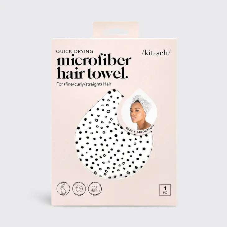 QUICK DRY HAIR TOWEL - MICRO DOT