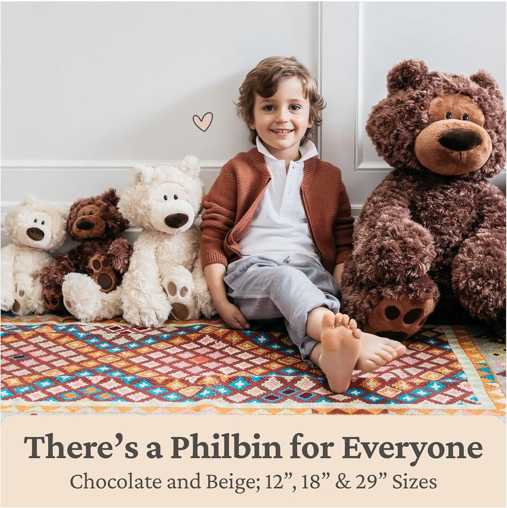 Jumbo Philbin Bear, Chocolate, 29"