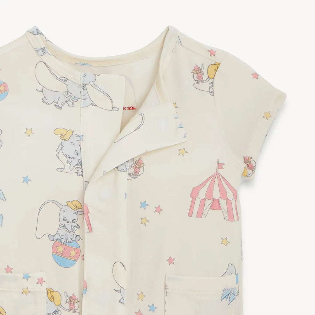 Dumbo Circus Modal Magnetic Short Romper