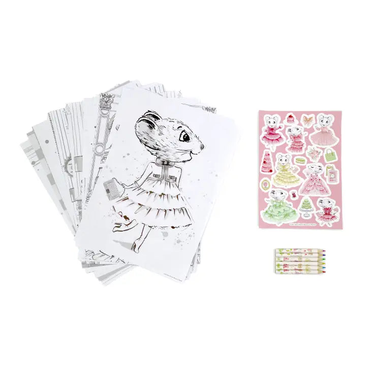 CLARIS THE CHICEST MOUSE IN PARIS - COLORING SET