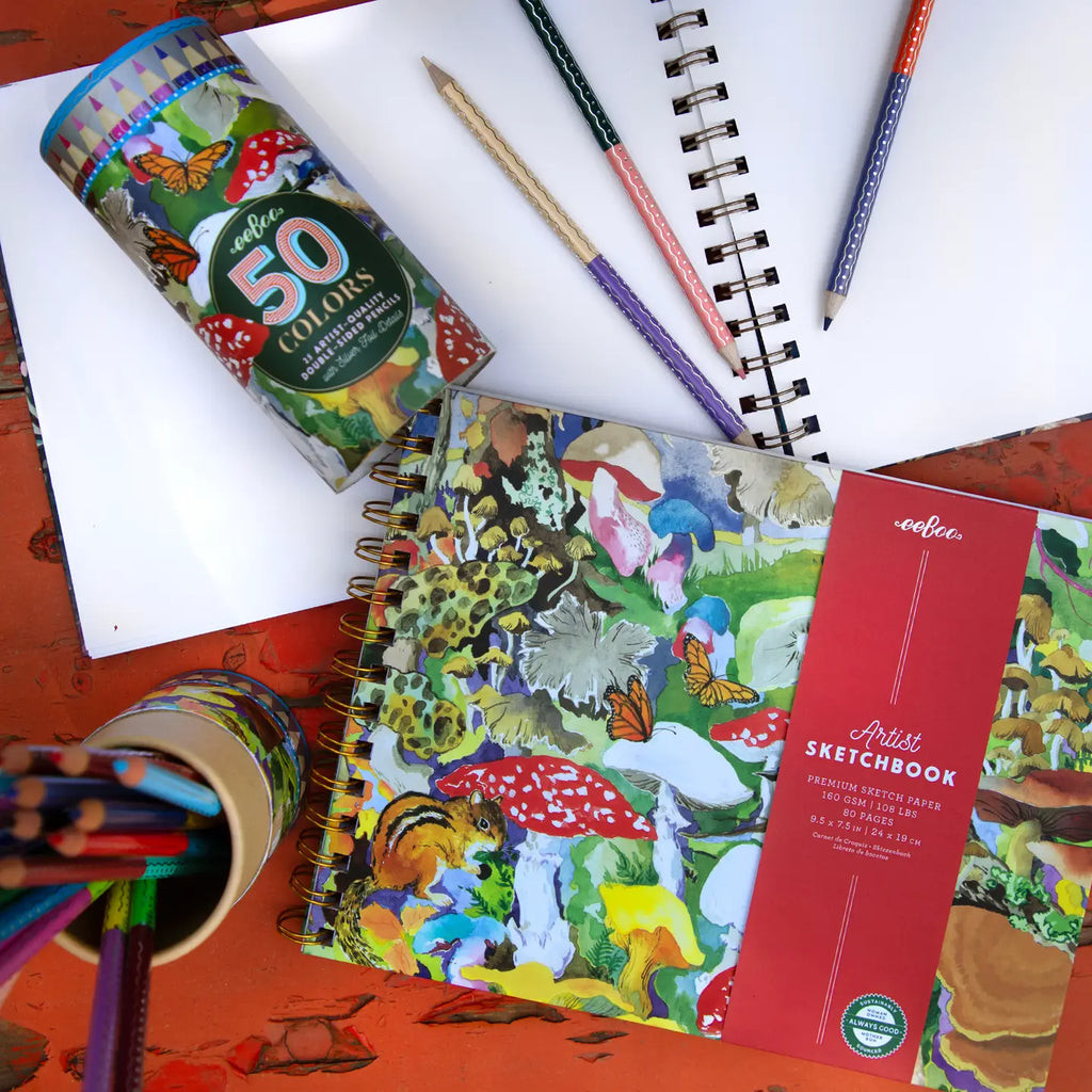 Mushroom Hardcover Artist Sketchbook