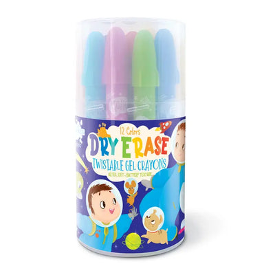 DRY ERASE TWISTABLE GEL CRAYONS - SPACE ADVENTURE