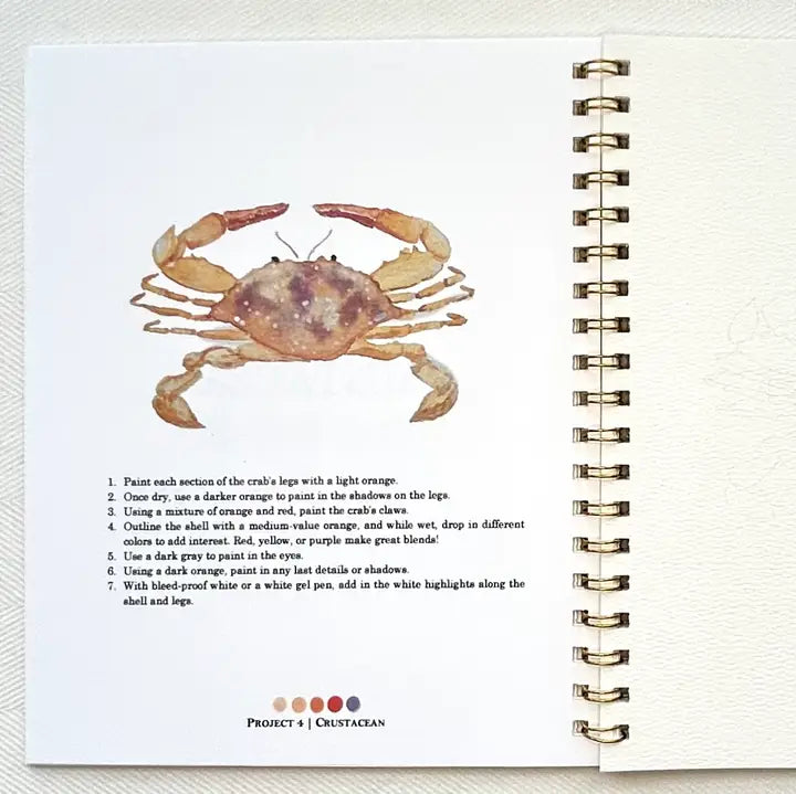 By the Sea Watercolor Workbook