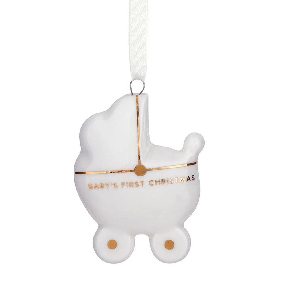 Baby's First Christmas Ornament - Baby Carriage
