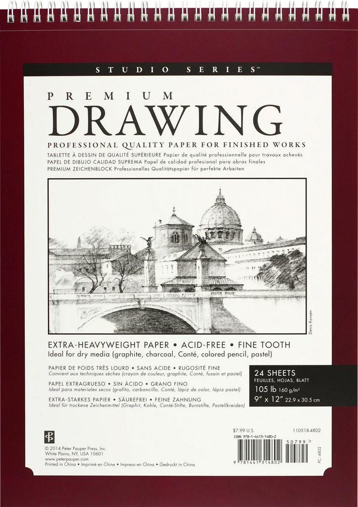 Premium Drawing Pad 9 x 12