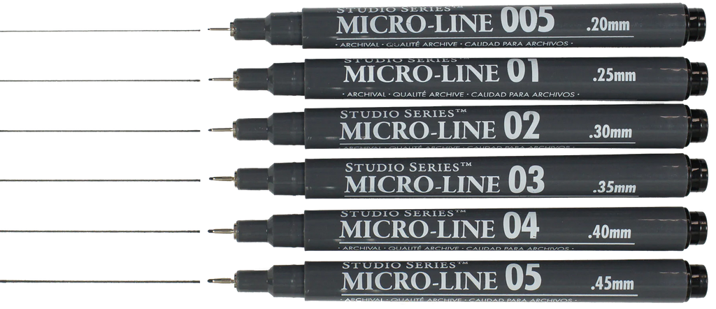 STUDIO SERIES BLACK MICRO-LINE PEN SET