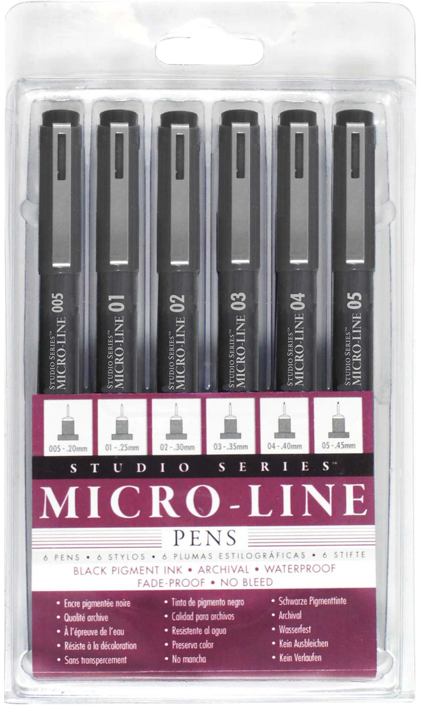 STUDIO SERIES BLACK MICRO-LINE PEN SET