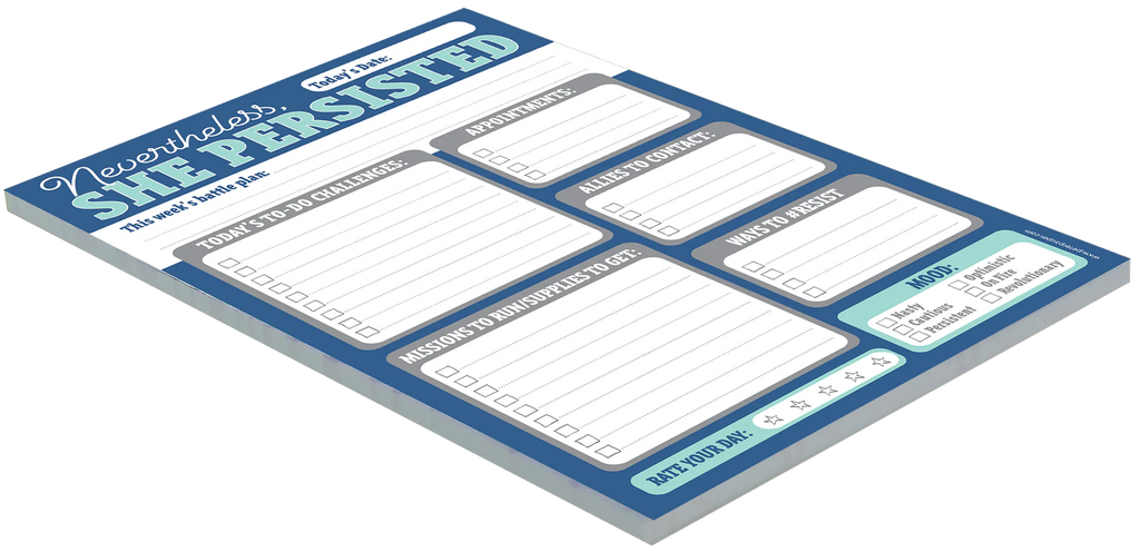 NEVERTHELESS, SHE PERSISTED NOTE PAD