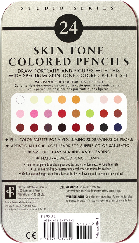 SKIN TONE COLORED PENCILS (SET OF 24)