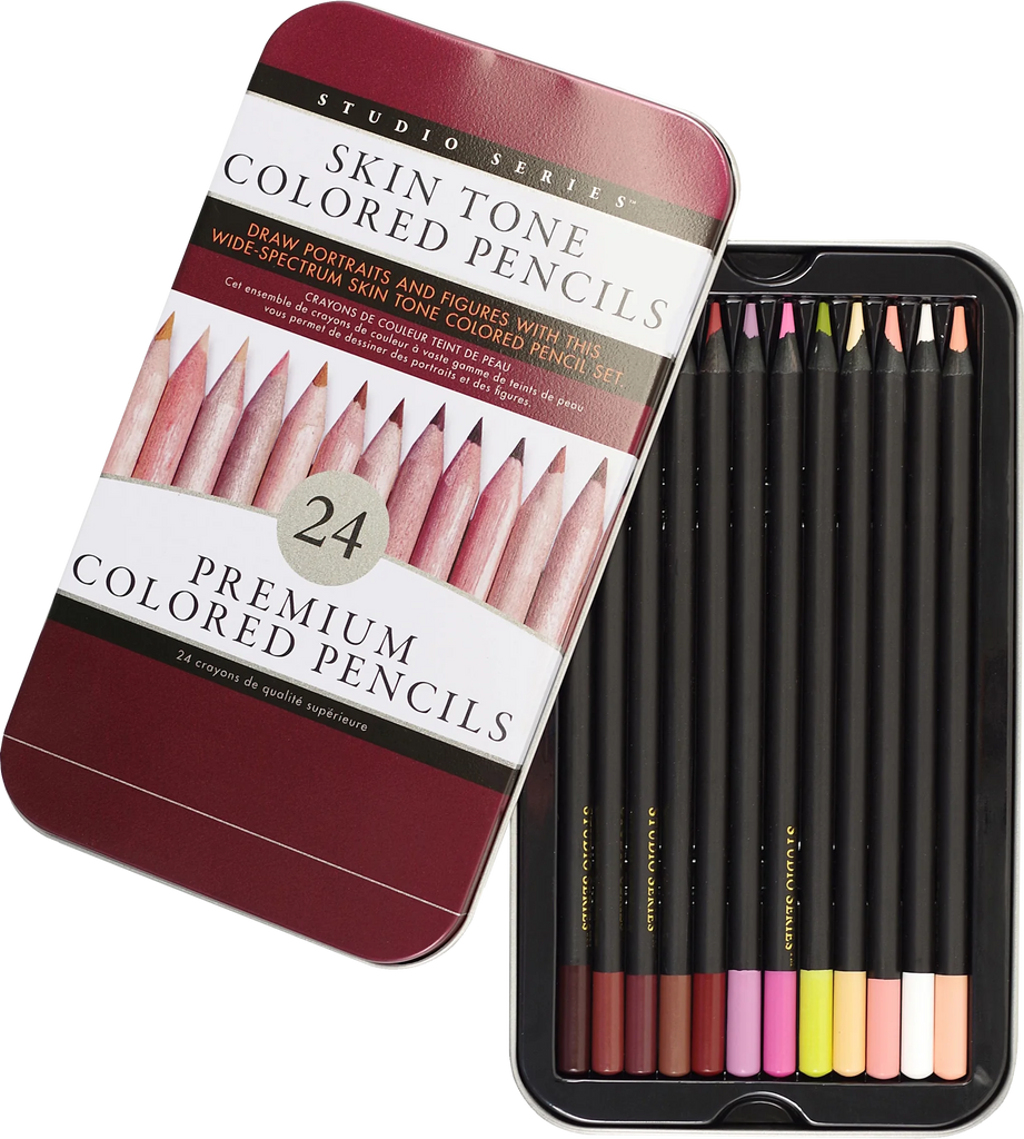 SKIN TONE COLORED PENCILS (SET OF 24)