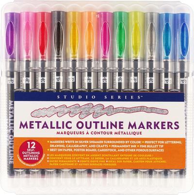 STUDIO SERIES METALLIC OUTLINE MARKERS