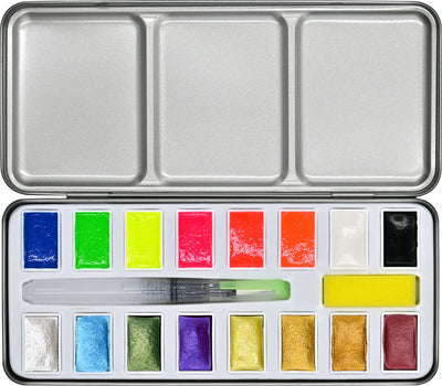 STUDIO SERIES METALLIC & NEON WATERCOLOR PAINT SET