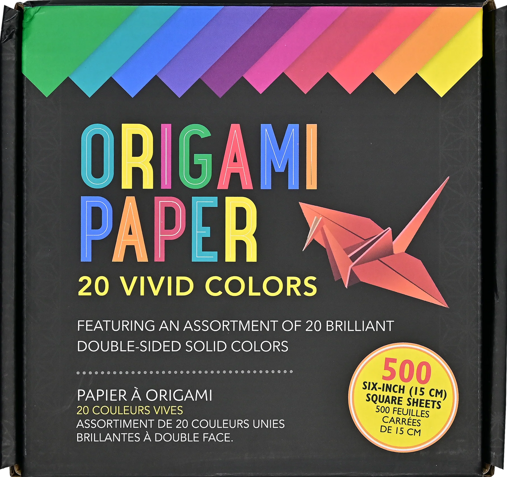 ORIGAMI PAPER 20 VIVID COLORS