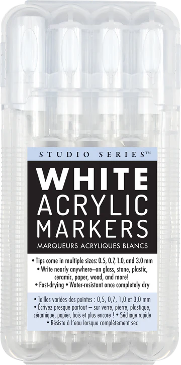 White Acrylic Markers