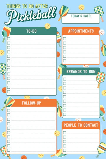 Pickleball Note Pad
